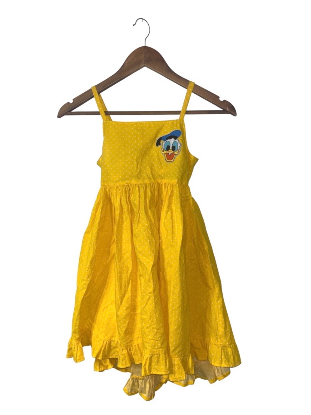 Donald Duck Disney Yellow Play Casual Dress Disney World Land Size Girls 10